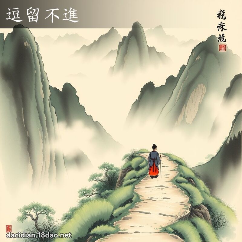 逗留不進 配图