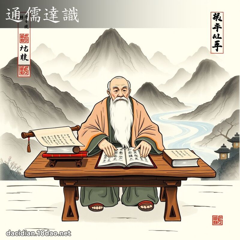 通儒達識 配图