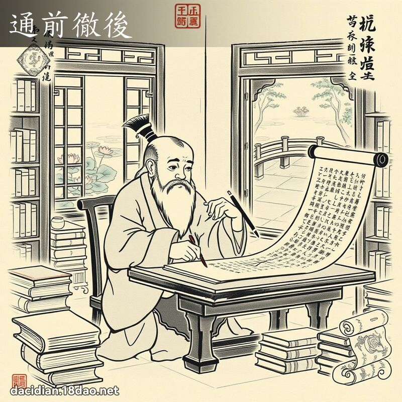 通前徹後 配图