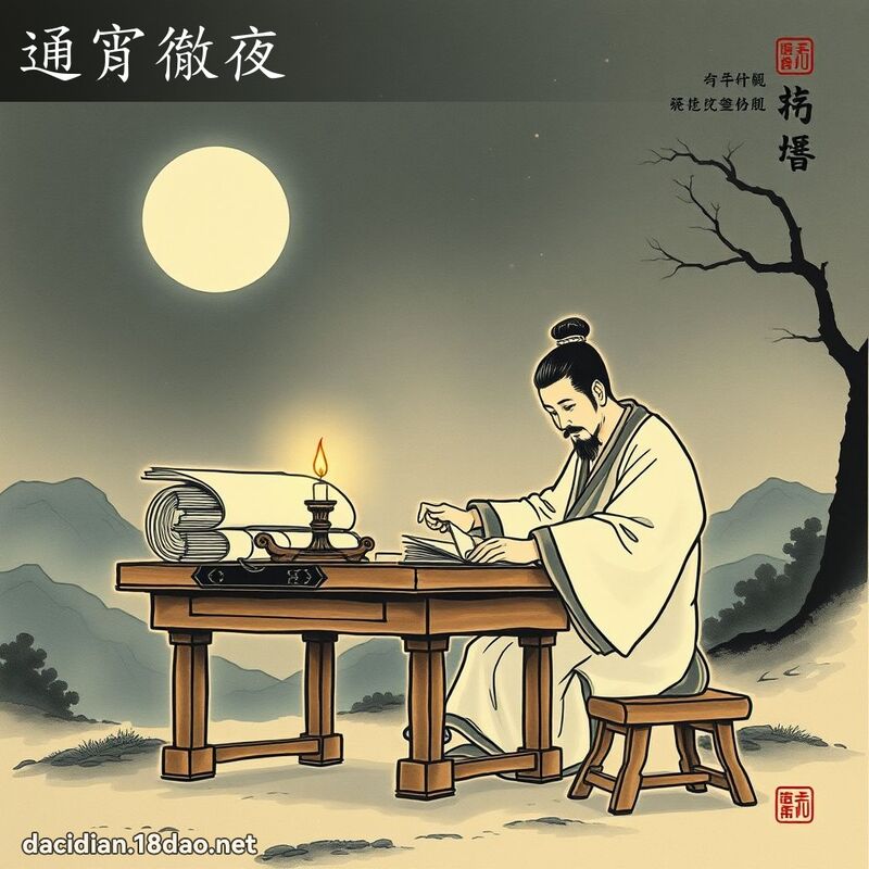通宵徹夜 配图