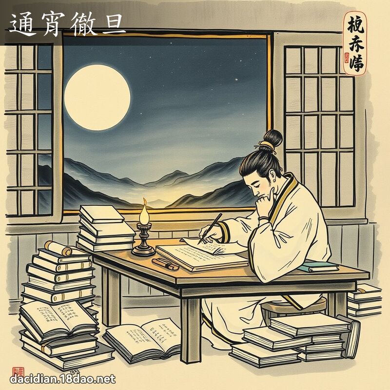 通宵徹旦 配图
