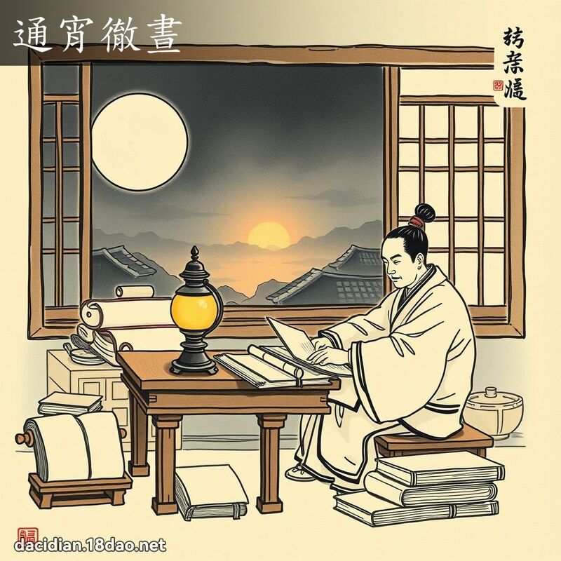 通宵徹晝 配图
