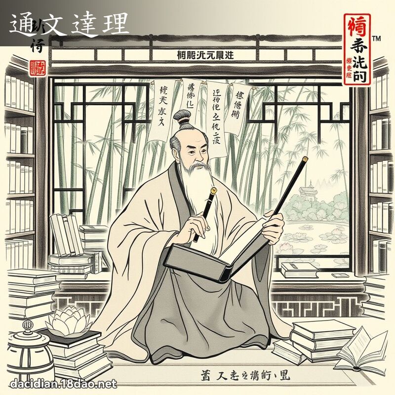 通文達理 配图