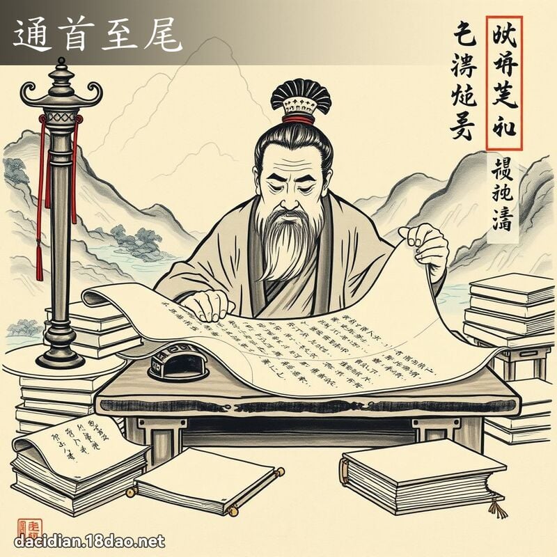 通首至尾 配图