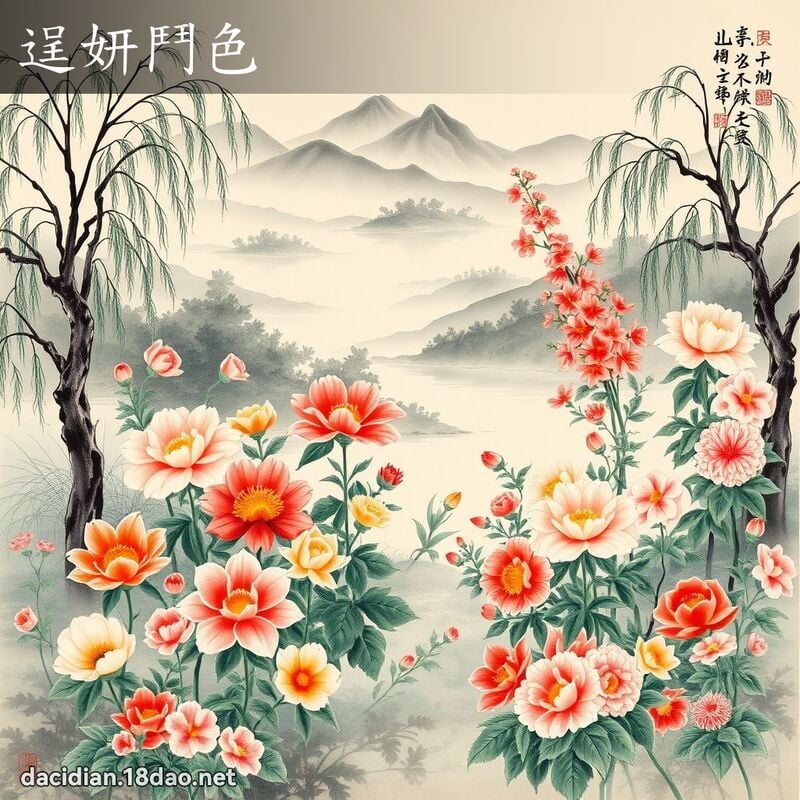 逞妍鬥色 配图