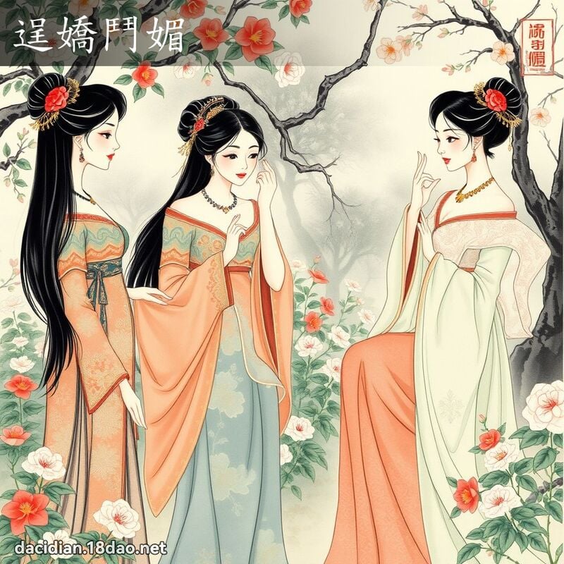 逞嬌鬥媚 配图