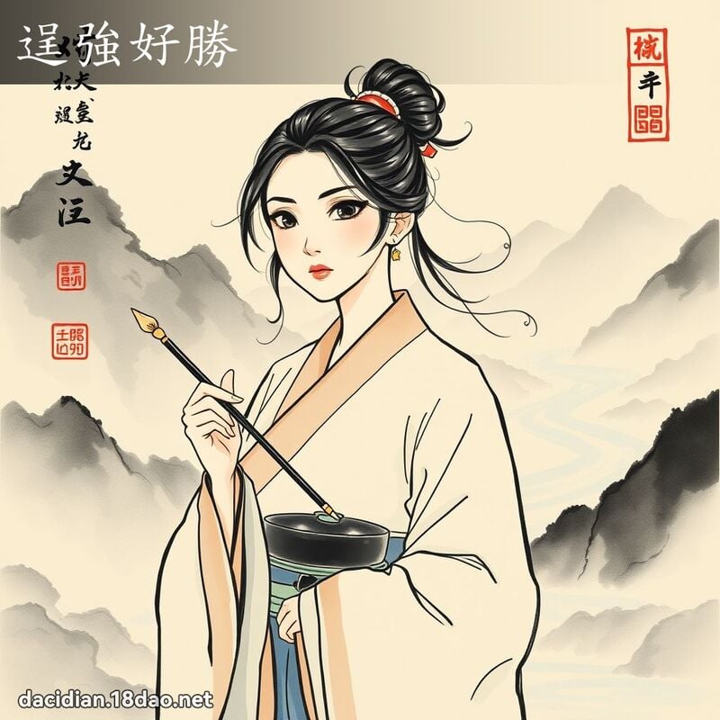 逞強好勝 配图