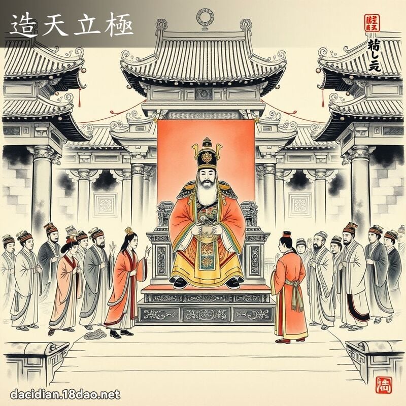 造天立極 配图