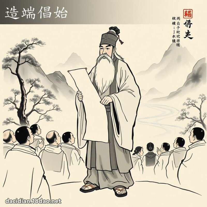 造端倡始 配图
