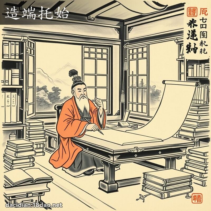 造端托始 配图