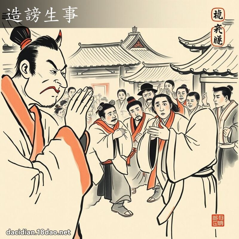 造謗生事 配图