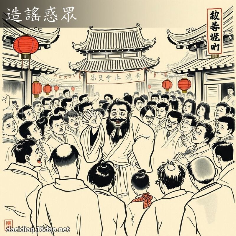 造謠惑眾 配图