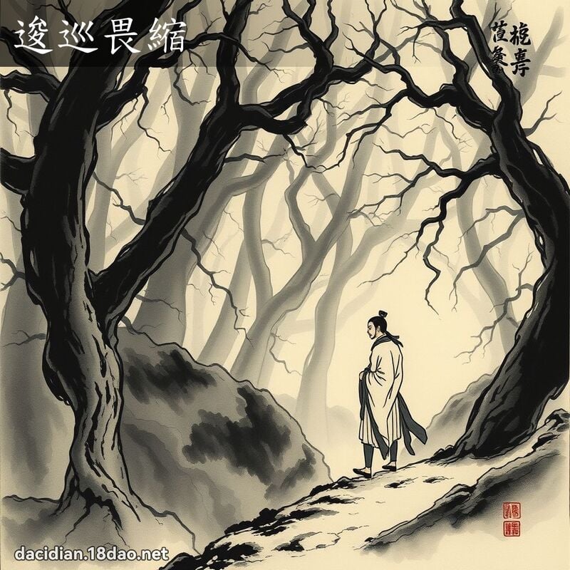 逡巡畏縮 配图