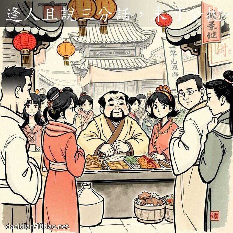 逢人且說三分話,未可全拋一片心 配图