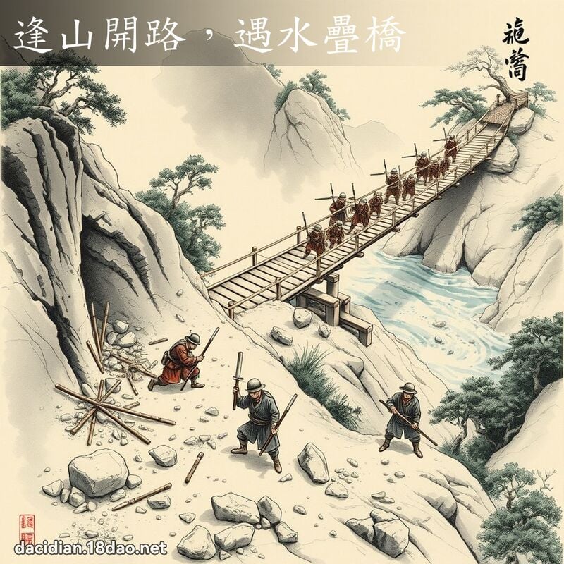 逢山開路,遇水疊橋 配图