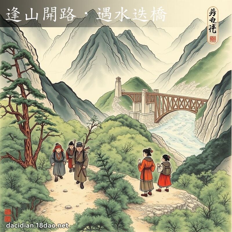 逢山開路,遇水迭橋 配图