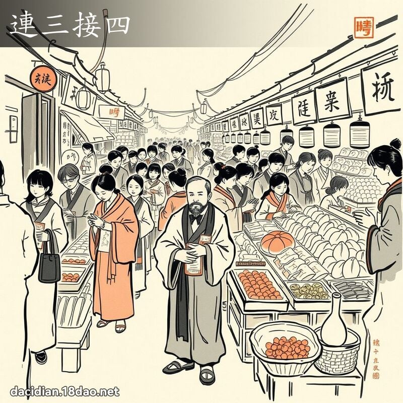 连三接四 配图