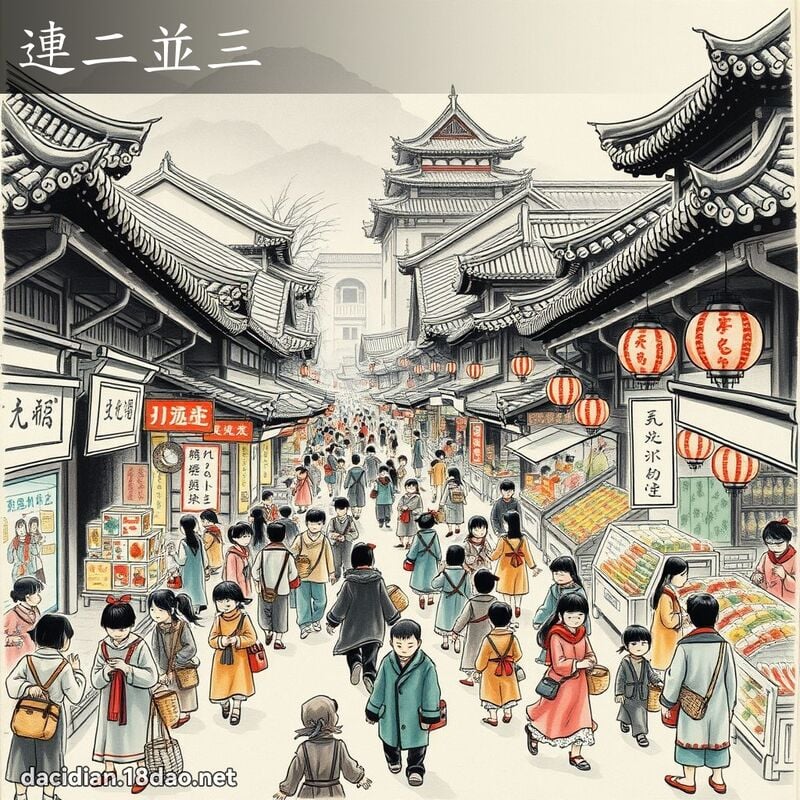 连二並三 配图