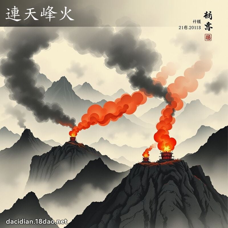 连天峰火 配图