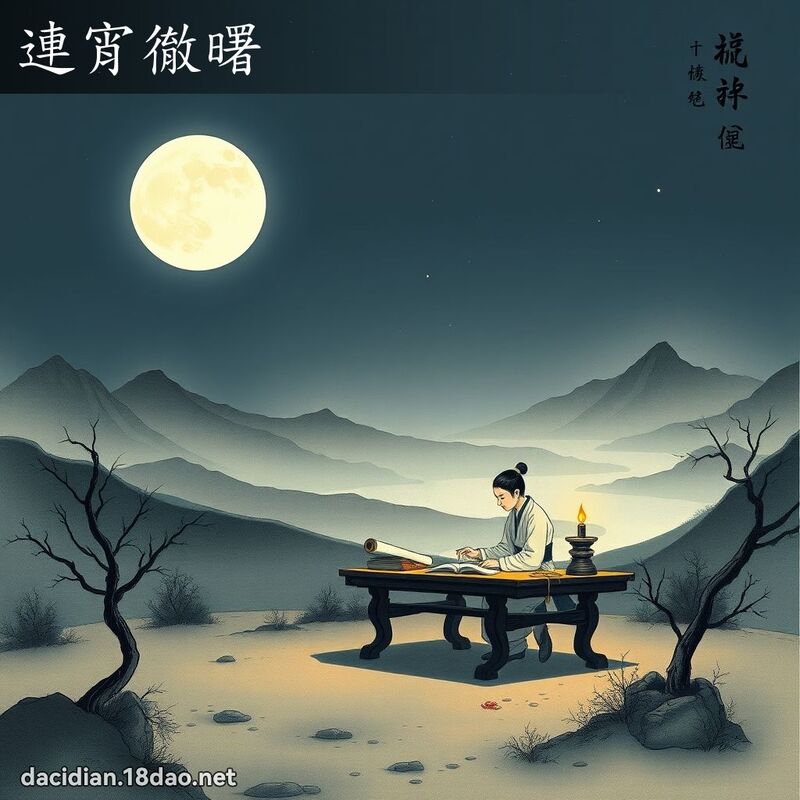 连宵彻曙 配图