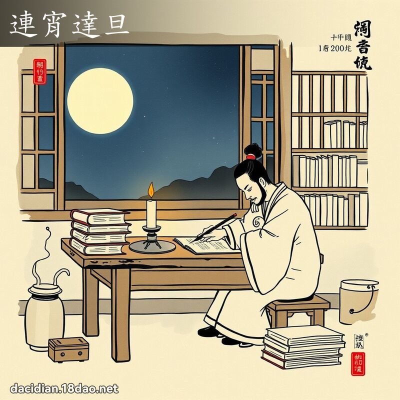 连宵达旦 配图