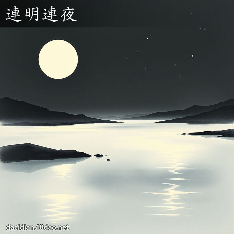 连明连夜 配图