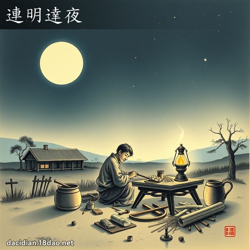 连明达夜 配图