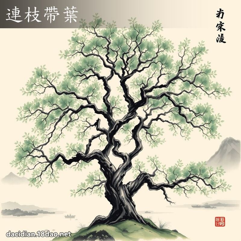 连枝带叶 配图