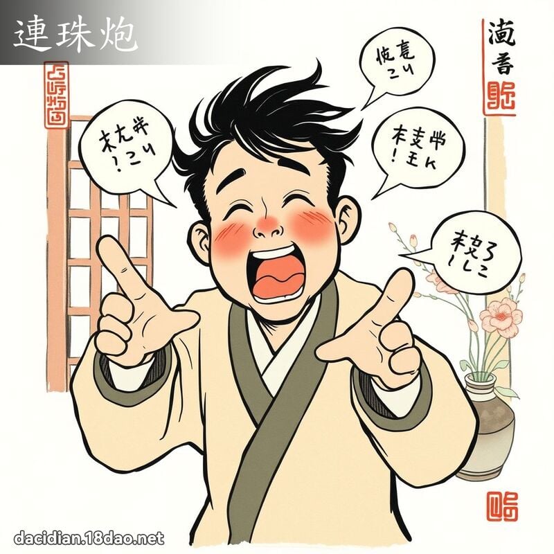 连珠炮 配图