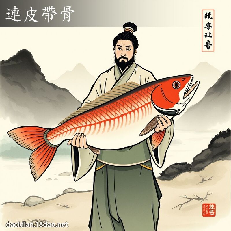 连皮带骨 配图