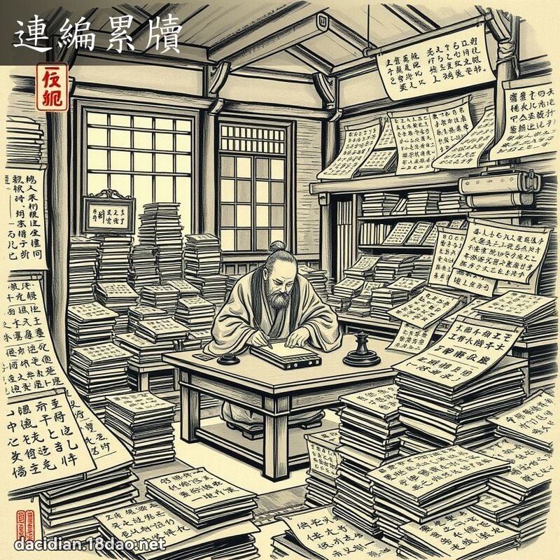 连编累牘 配图