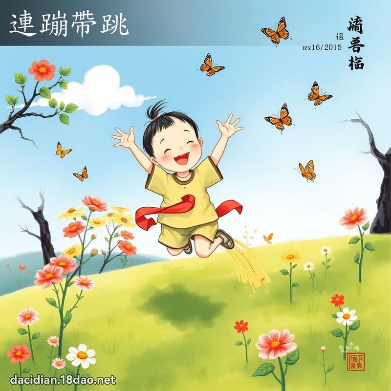 连蹦带跳 配图