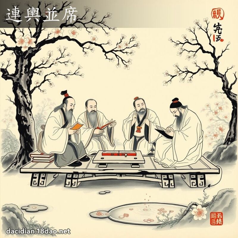连舆並席 配图