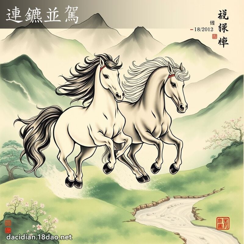 连鑣並驾 配图
