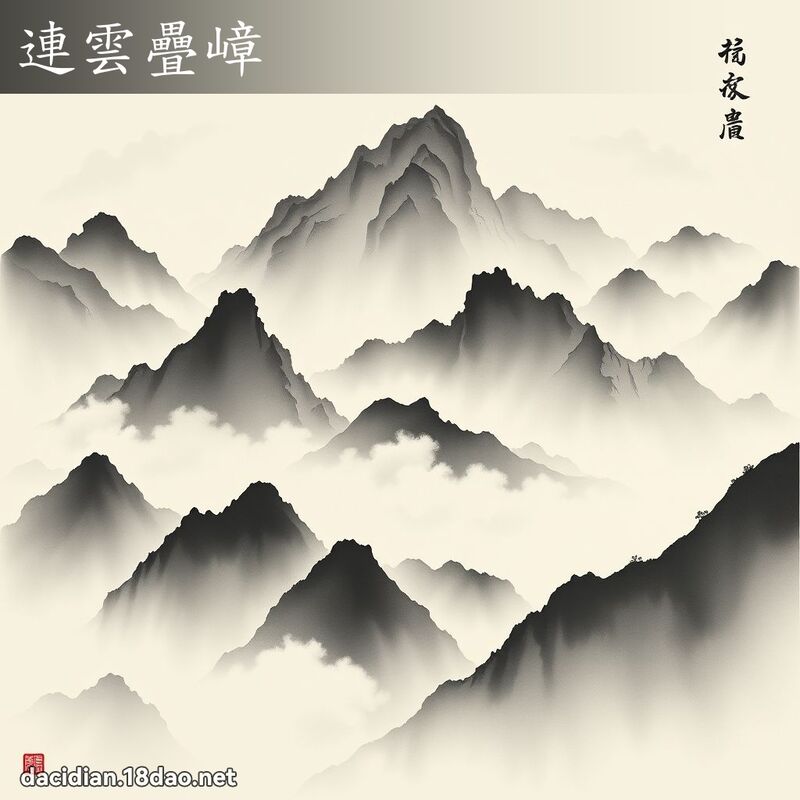 连云叠嶂 配图
