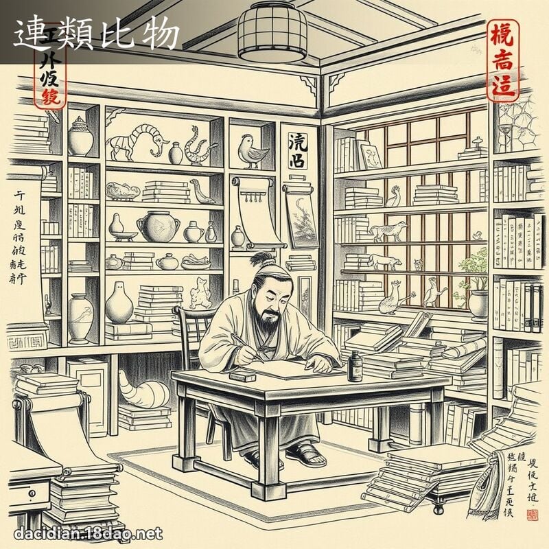 连类比物 配图
