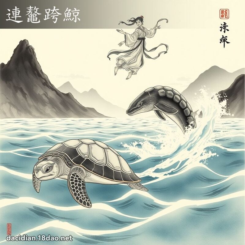 连鼇跨鯨 配图