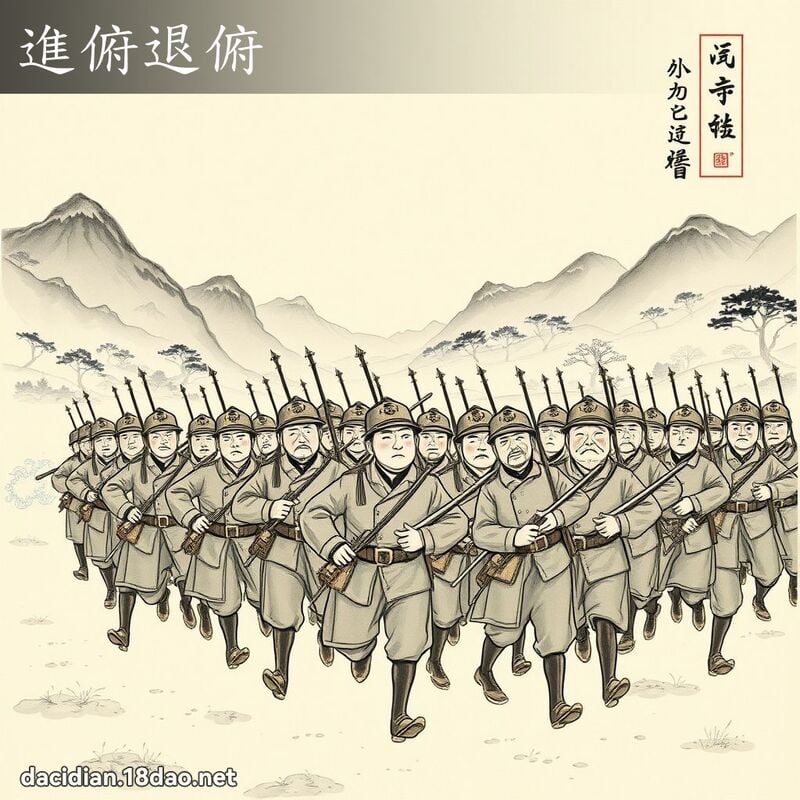 进俯退俯 配图
