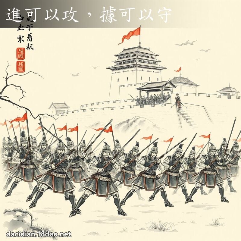 进可以攻,据可以守 配图