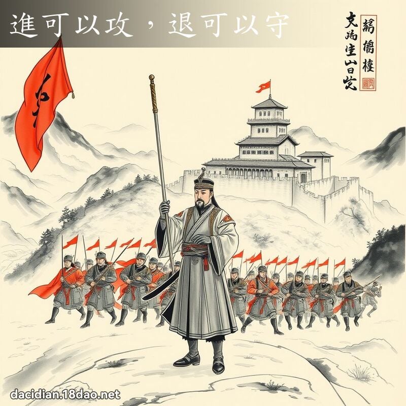 进可以攻,退可以守 配图