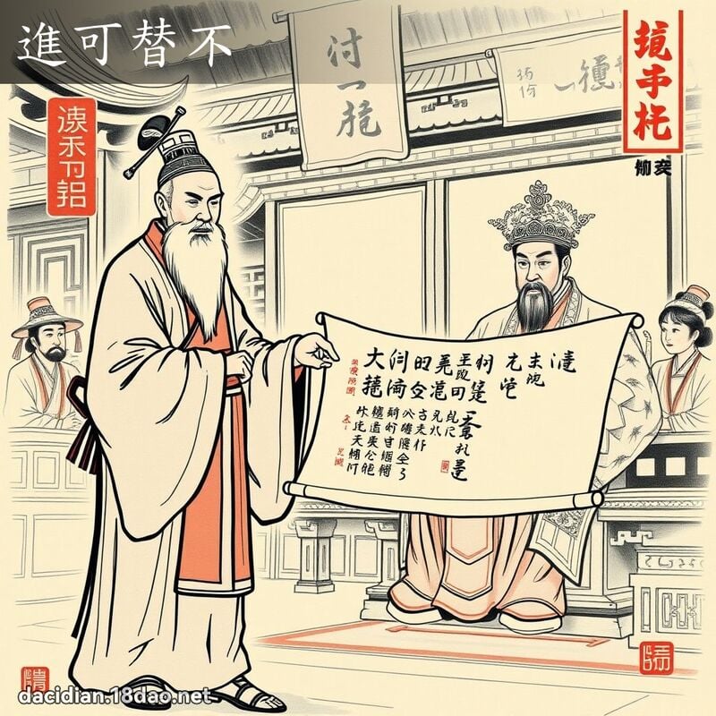 进可替不 配图