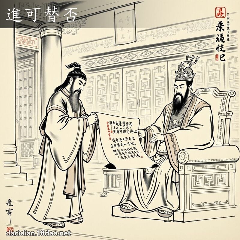 进可替否 配图