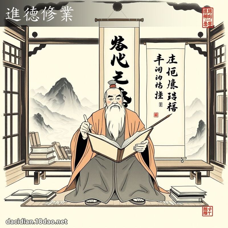 进德修业 配图