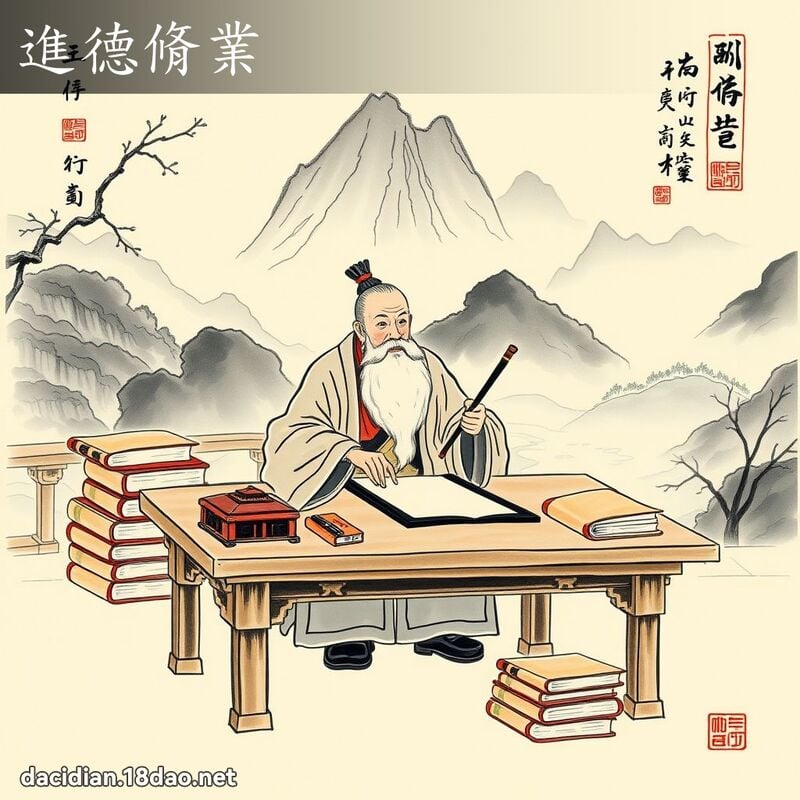 进德脩业 配图