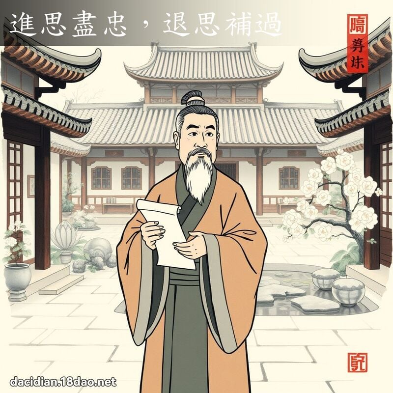 进思尽忠,退思补过 配图