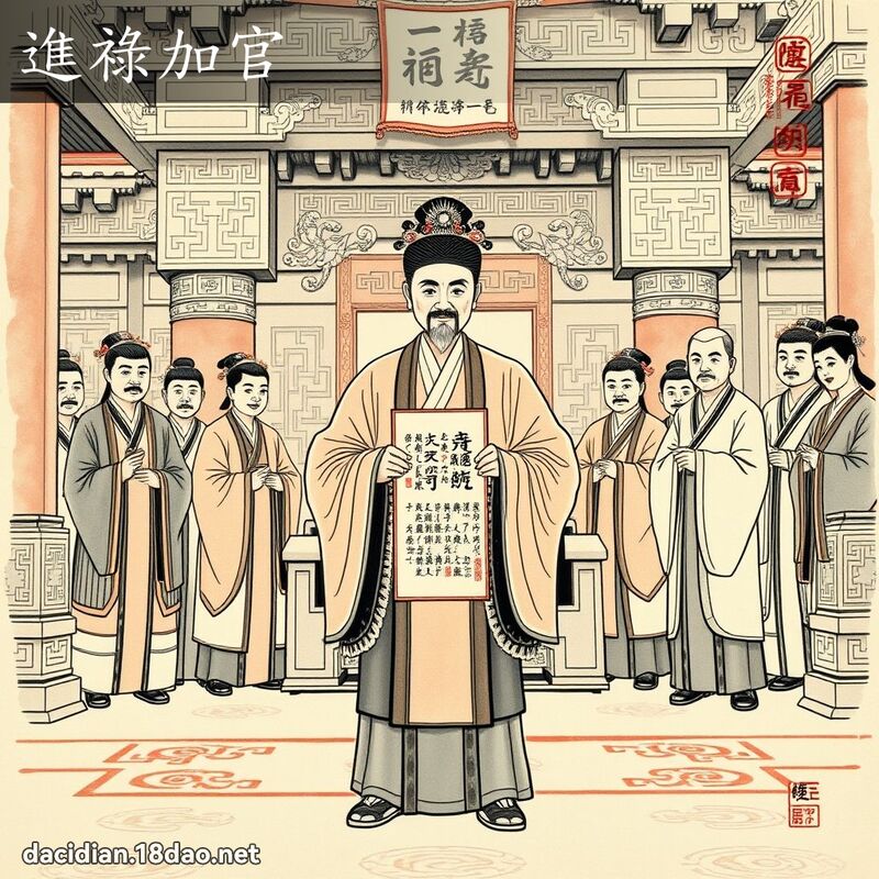 进禄加官 配图