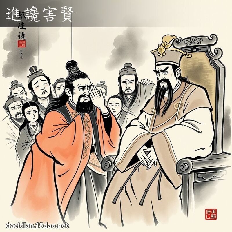 进谗害贤 配图