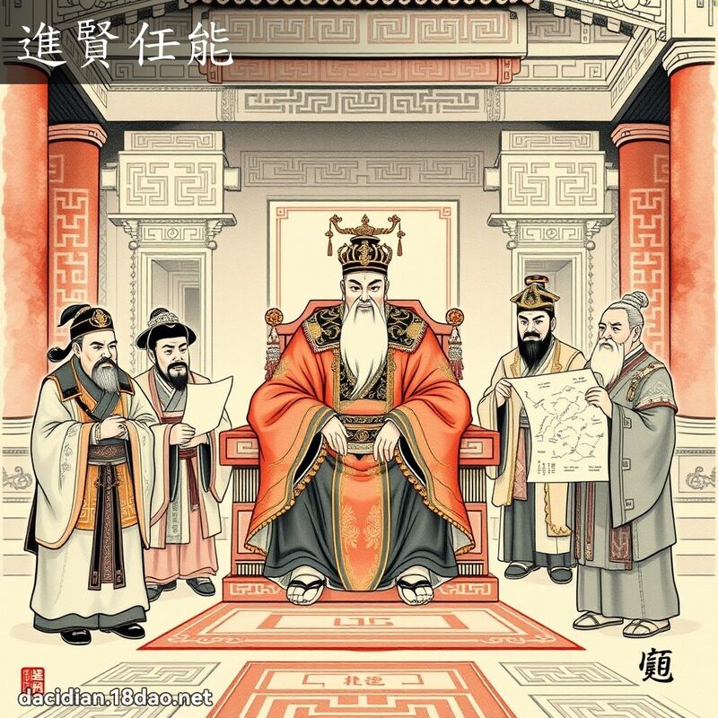 进贤任能 配图