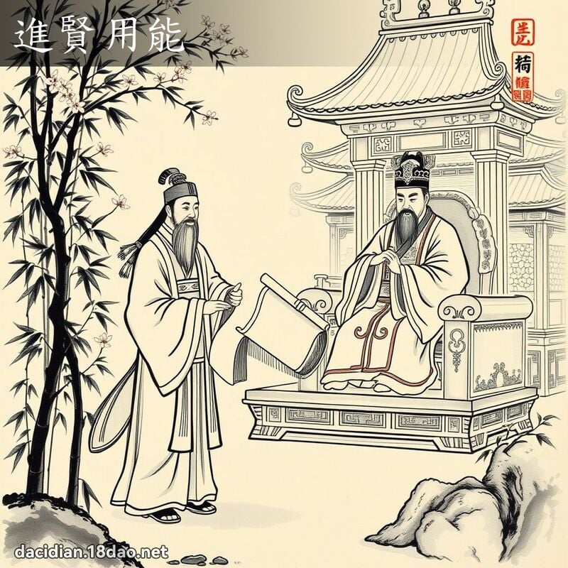 进贤用能 配图