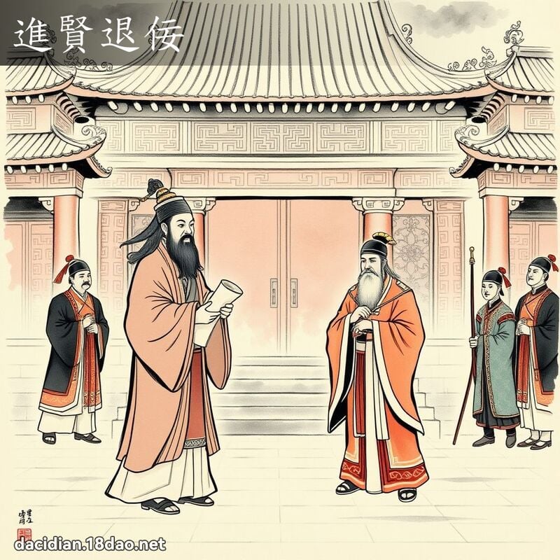 进贤退佞 配图